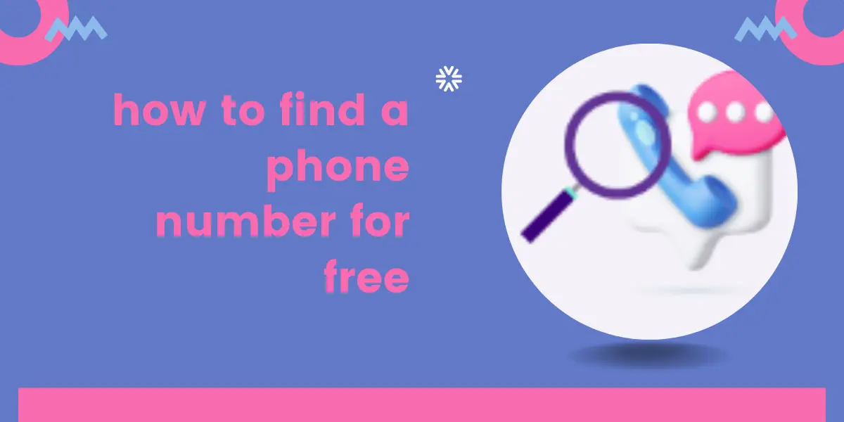 how to find a phone number for free